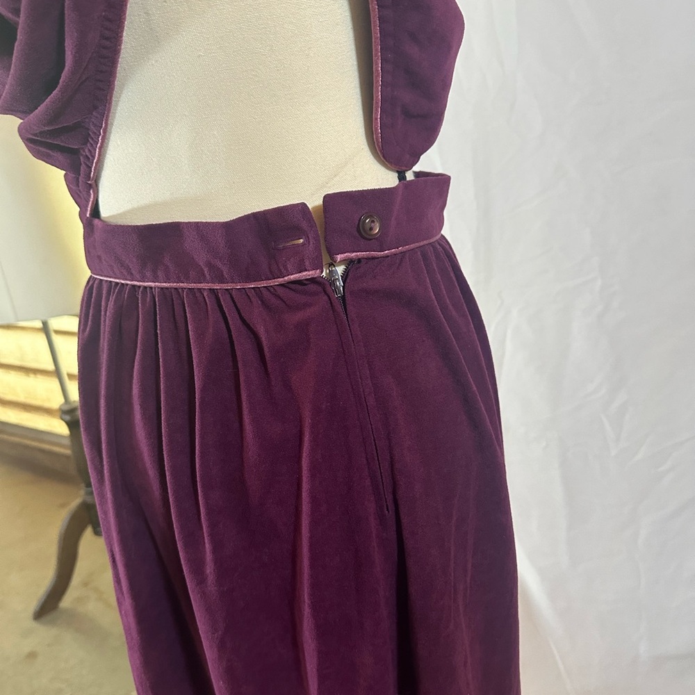 Vintage The Branch 2 Piece Vest & Skirt Set • Beautiful Western Velour Suede - Picture 3 of 9